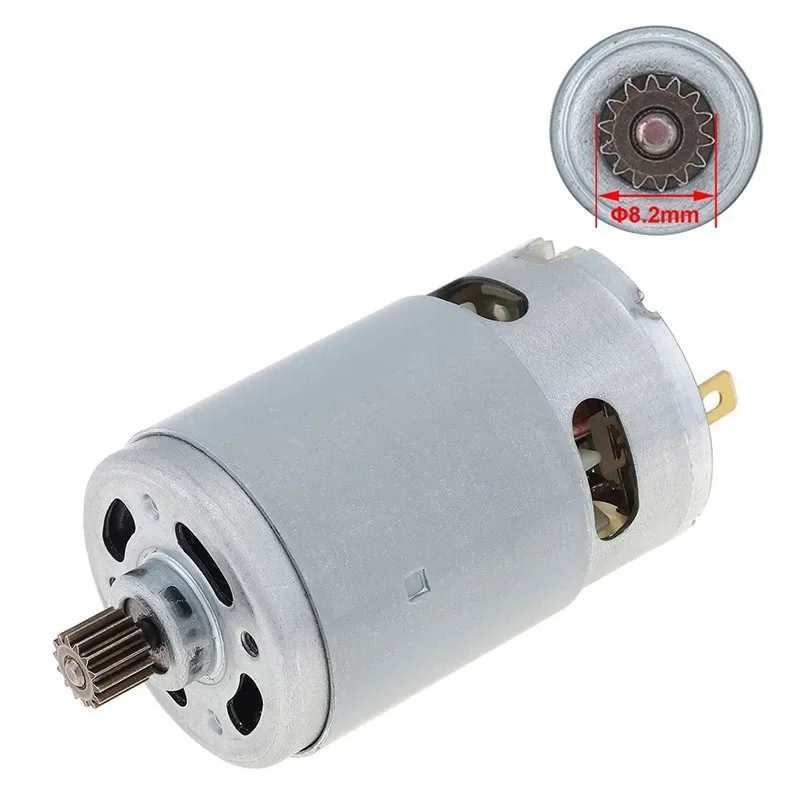 21V RS550 Motor Brushed Motor 14 Teeth Suitable for 4/6 Inch Cordless Mini Logging Saw Chainsaw Power Tool Accessories