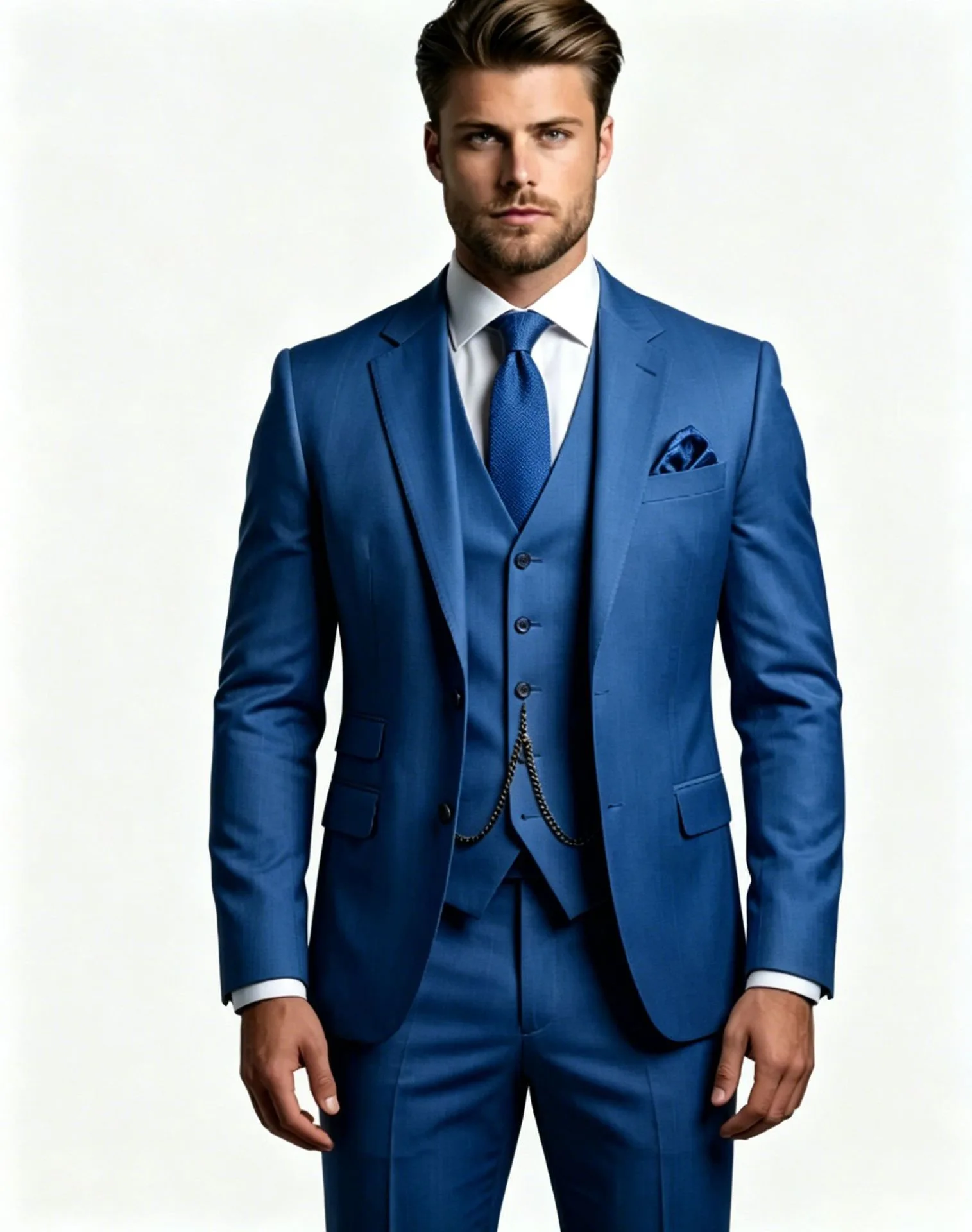 Formal Khaki Men's Suits with Notch Lapel 3-Piece Wedding/Business Man Clothes For Dinner Party Occasion Two Buttons Blazer Set