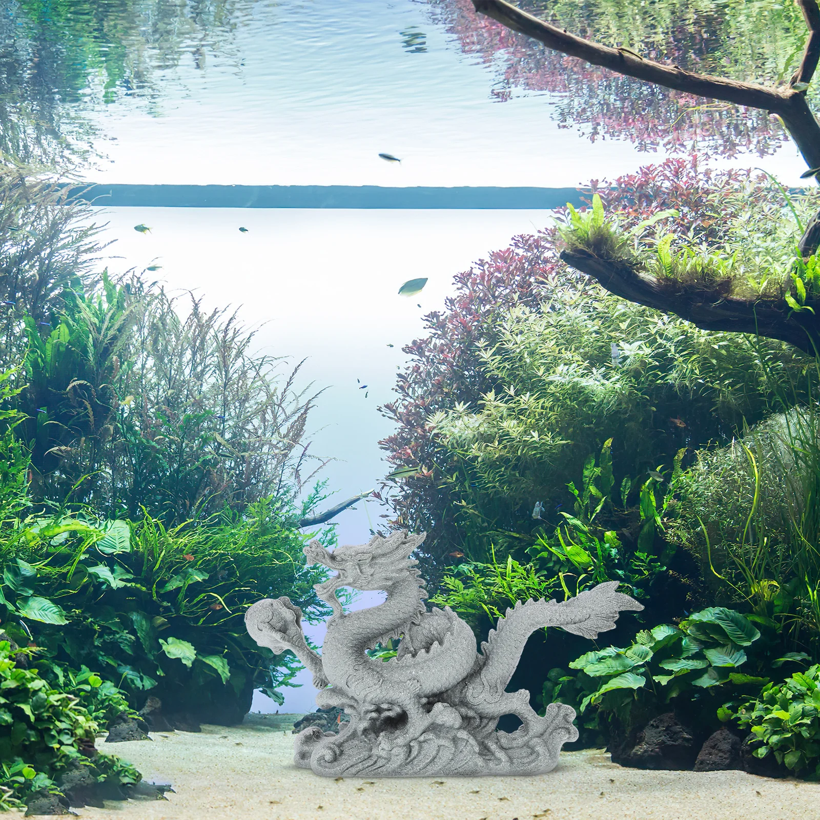 

Chinese Dragon Statue Resin Animal Decor Exquisite Design Home Office Garden Ornament Gift Resin Dragon Statue