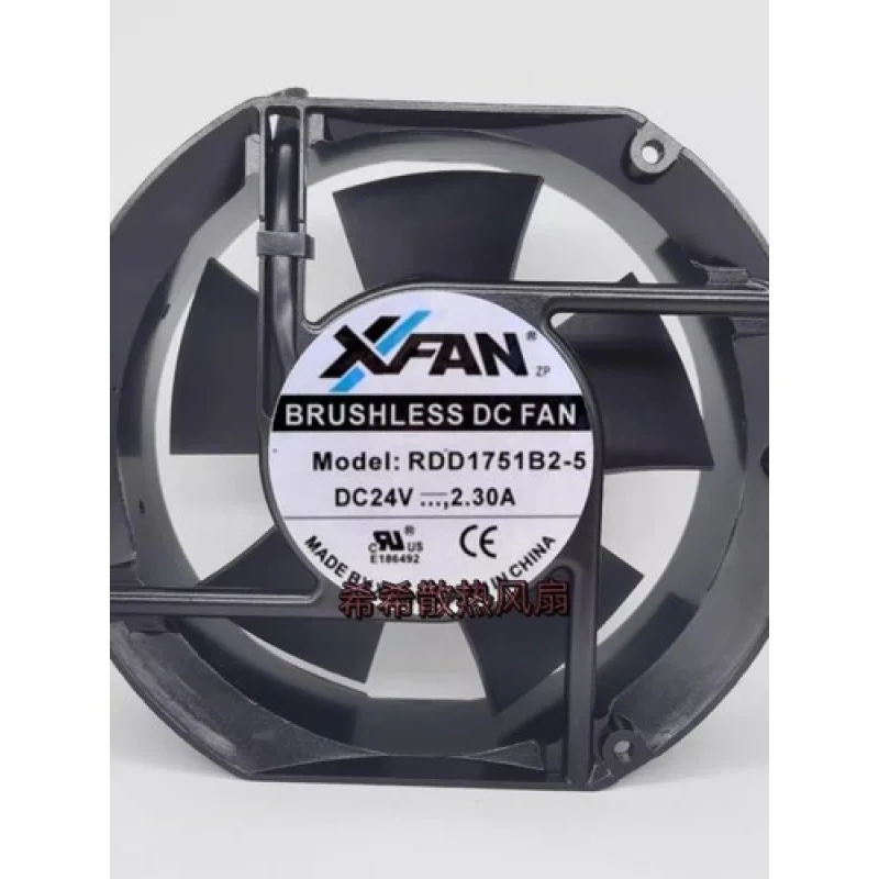 

Y ДЛЯ XFAN RDD1751B2-5 17251 DC24V 2.3A 17CM Осевой охлаждающий вентилятор
