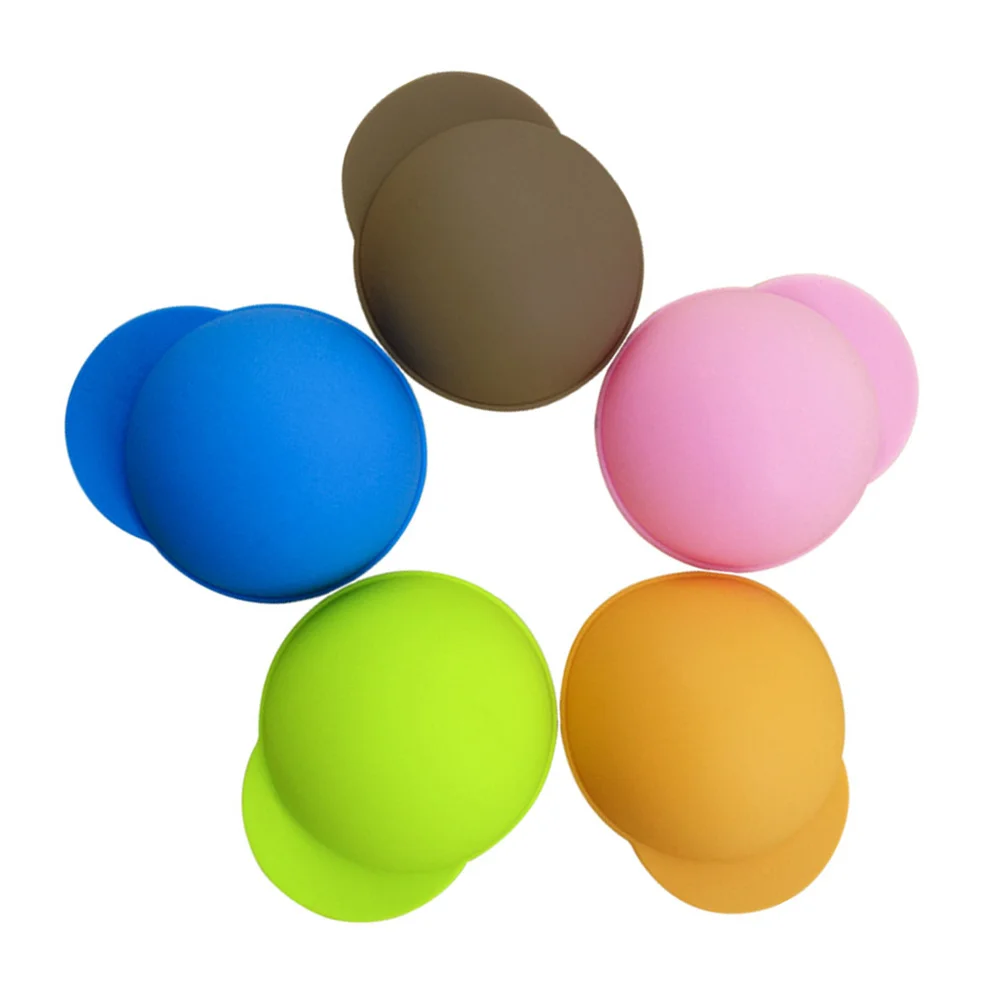 

10pcs Silicone Cup Lids Leakproof Reusable Can Covers Dustproof Cup Sealing Covers For Home Office Portable Use (Random Color)