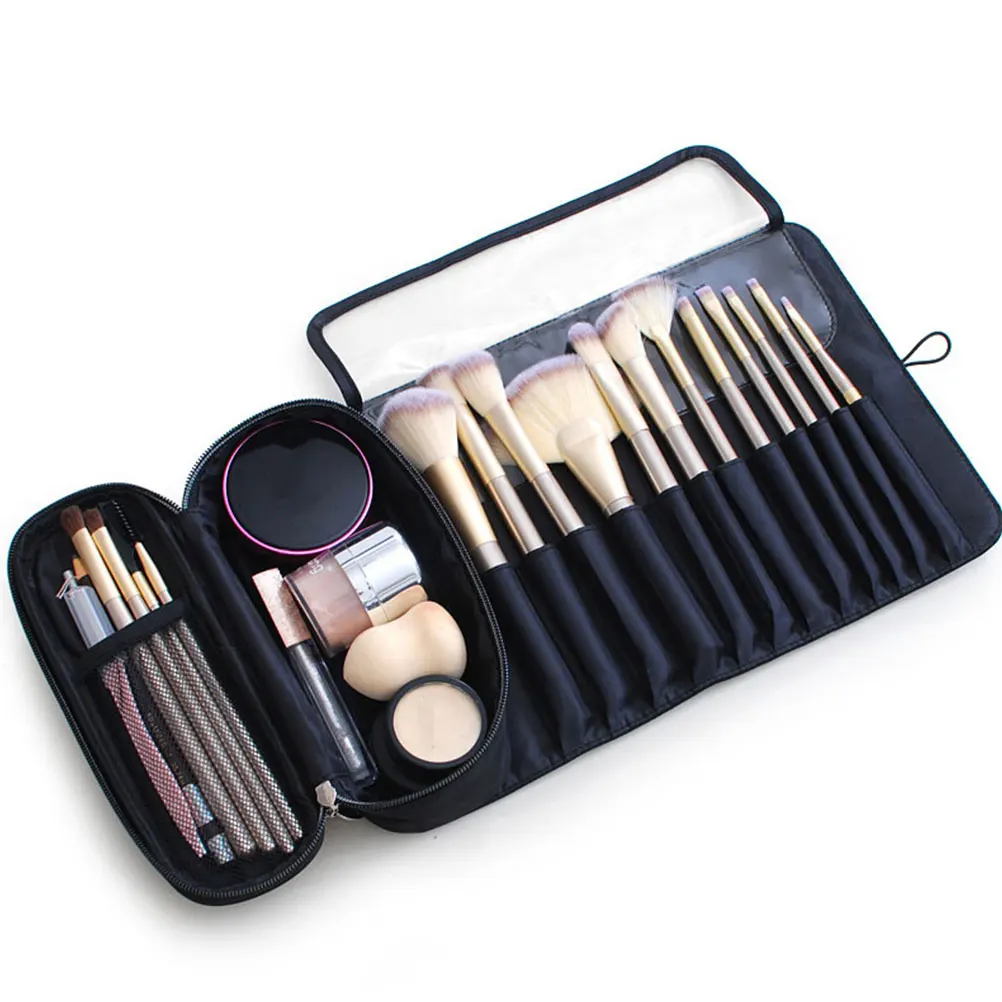 

1Pcs Makeup Brush Bag Portable Folding Tool Storage Case Travel Organizer Large Capacity Brush Pouch
