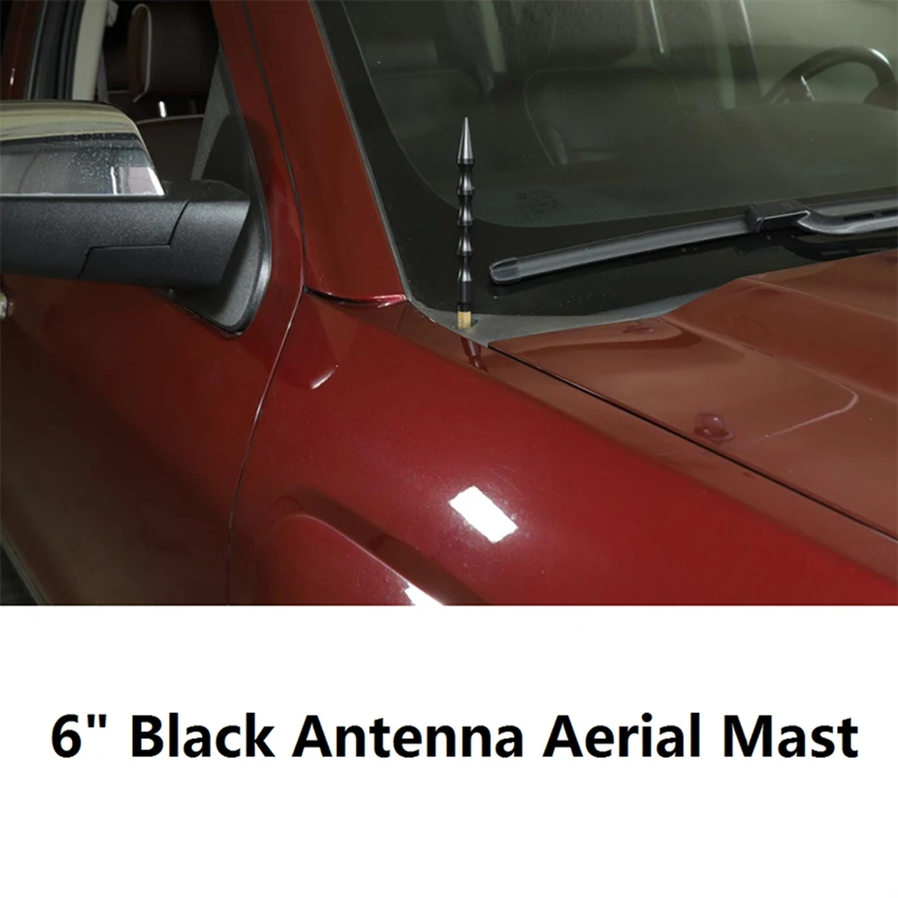 6 Inch Black Antenna Aerial Mast for GMC Sierra Chevrolet Silverado Car Accessories