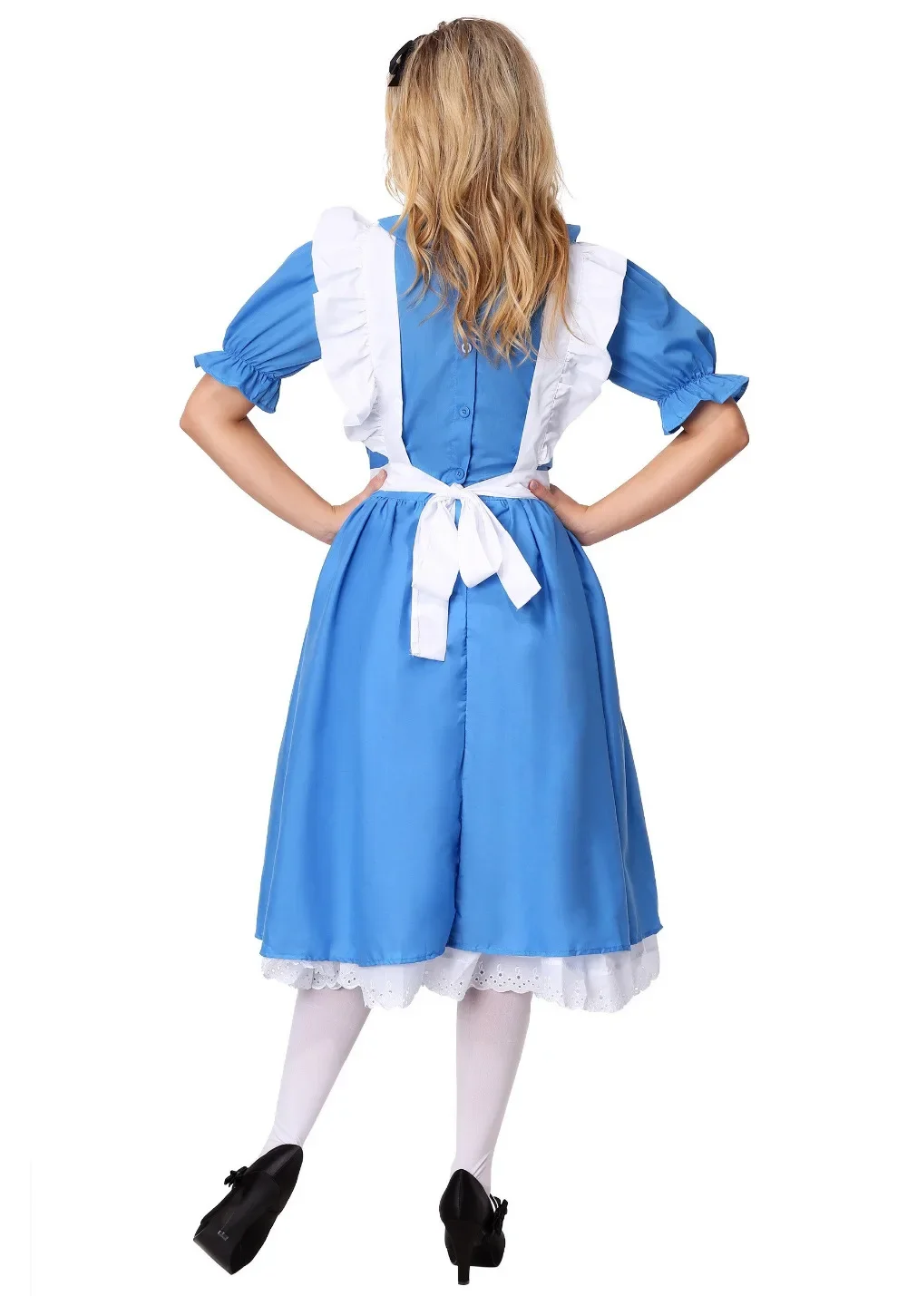 Blue Women Cute Maid Cosplay Uniform Halloween Carnival Party Dress Up For Alice In Wonderland Anime Adults Costume 2026