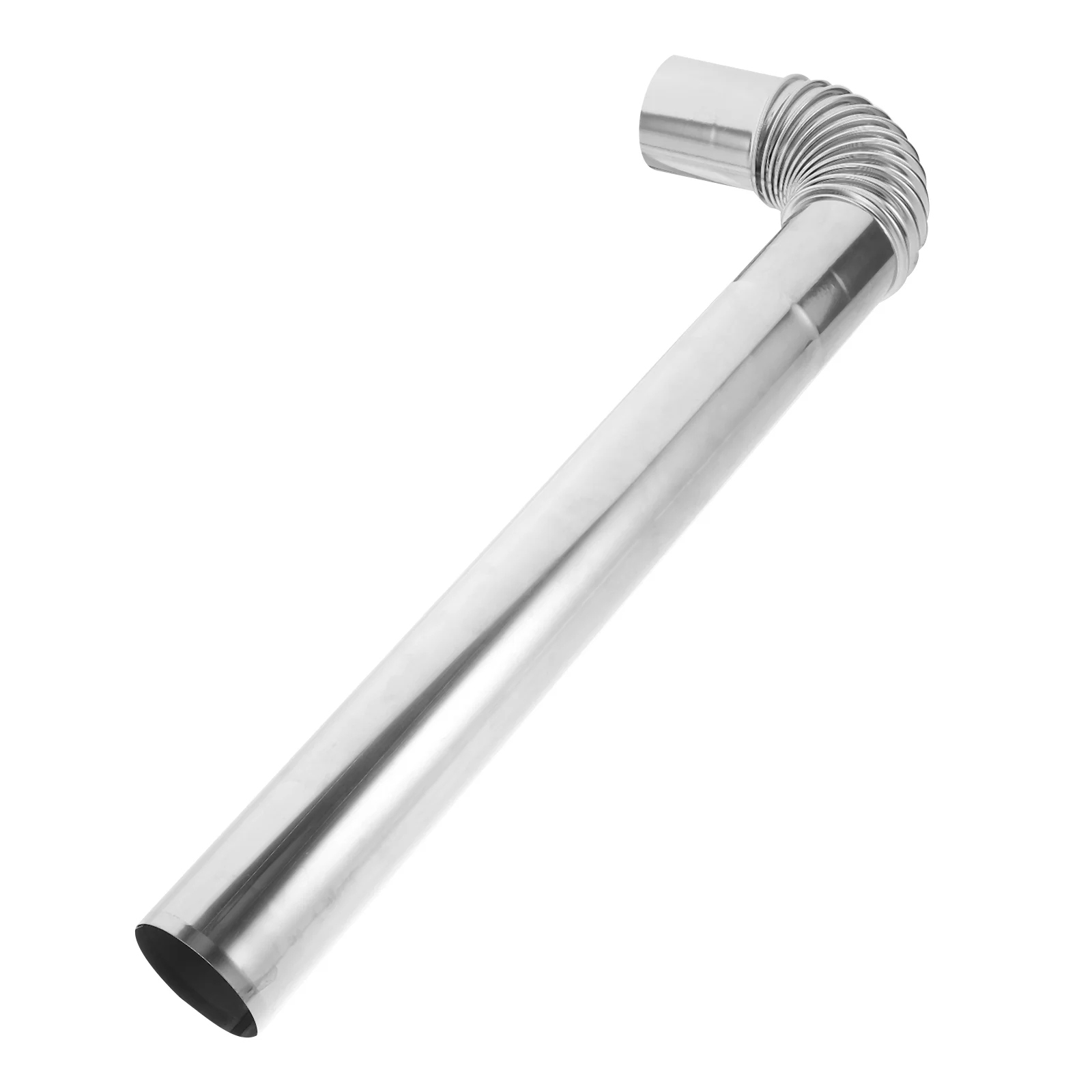 

Firewood Stainless Steel Exhaust Pipe Charcoal Home Vent with Cover Fireplace Silver Metal Flue