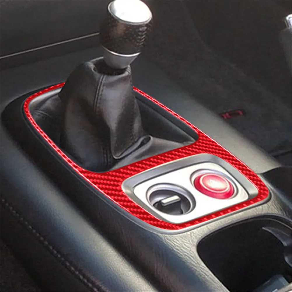 Red Carbon Fiber Car Stickers For Honda S2000 2000-2003 Dashboard Speedometer Stickers