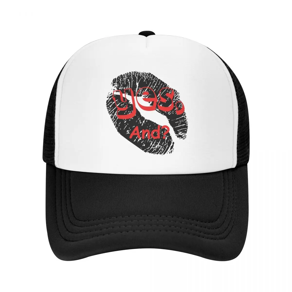 Ariana Kiss Of Yes And Mesh Baseball Cap Adult Hip-Hop Sun Hat Grande Music Hats Breathable Sun Hats Wholesale New Trucker Hat