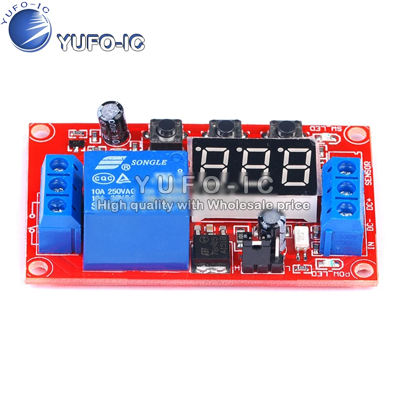 Digital Display Can Mobilize power/cycle/high And Low Level Trigger Multifunctional Delay 12V Relay Module