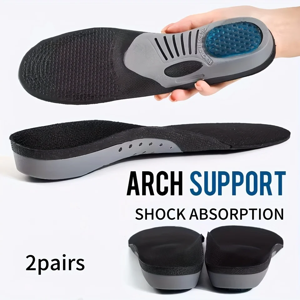 

2 пары ортопедических вставок для подошвенного фасциита, гелевые стельки для поддержки свода стопы, удобные стельки для обуви, спортивная коррекционная подушечка для обуви, уход за ногами