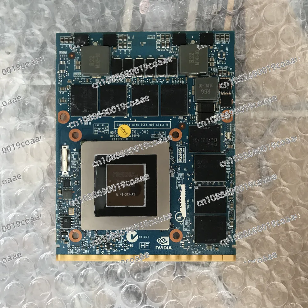 Tarjeta De Video Gráfica Original GTX 780M GTX780M 4 ГБ N14E-GTX-A2 Para Tarjeta De Video Portátil Dell M17X R5 R4 M18X R2 R3 R4