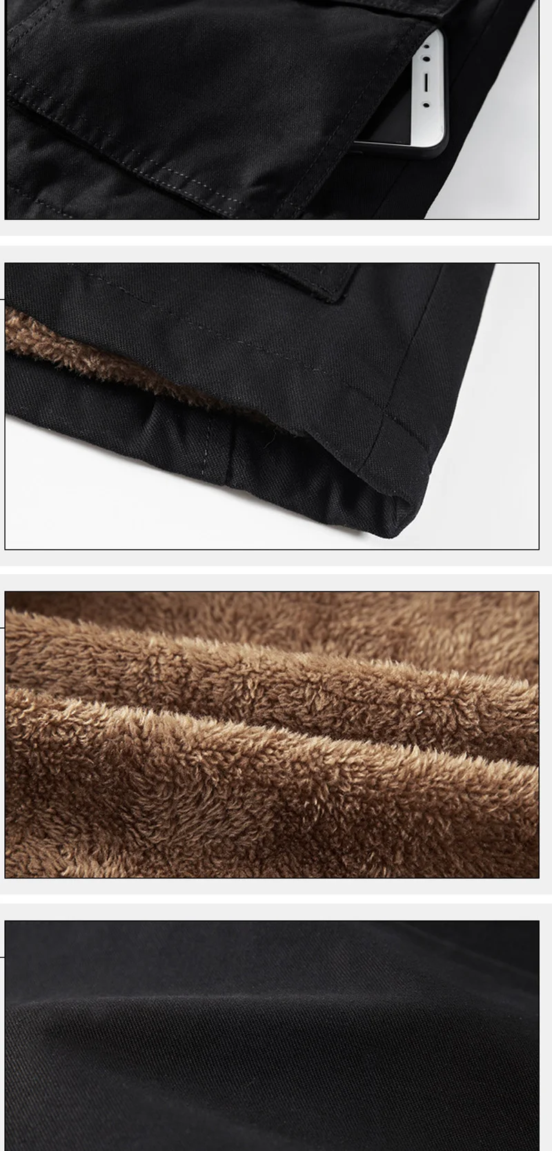 Military Cargo Coat Mens Thick Warm Man Jacket Winter Parkas Casual Cotton Padded Jacket Male Multi-Pocket Fur Hoodies Men Parka