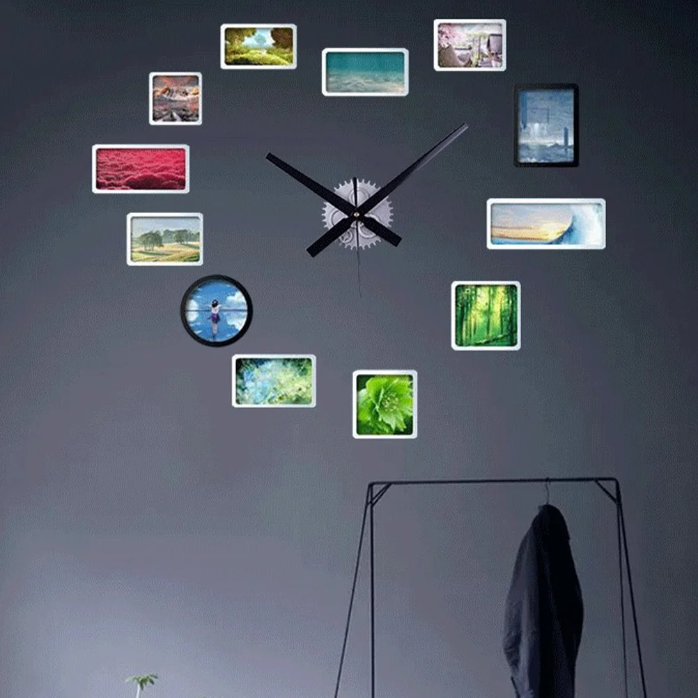 

Silver Wheel Gear Wall Clock Retro Style Silent Big Pointer Suitable for Bedroom Kitchen Office Chic Fashion Clock