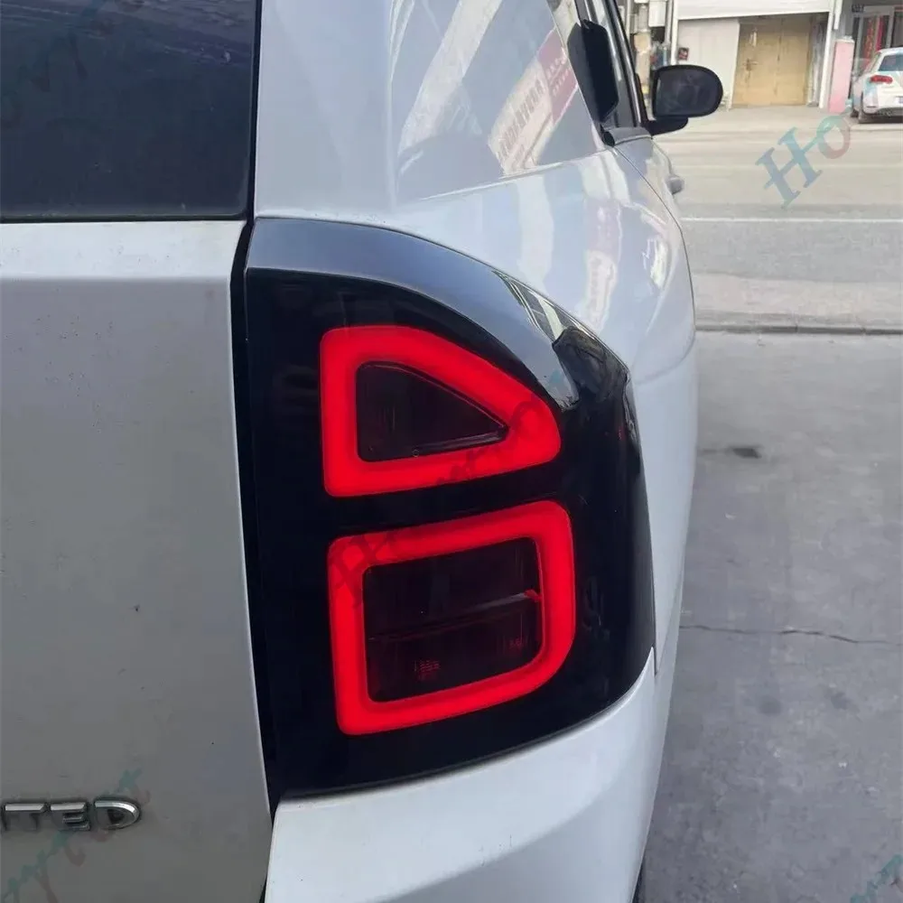 Pair LED Taillights For JEEP COMPASS 2011 2012 2013 2014 2015 2016 2017 Taillamp Rear Lamp Brake Turn Signal Reversing Light