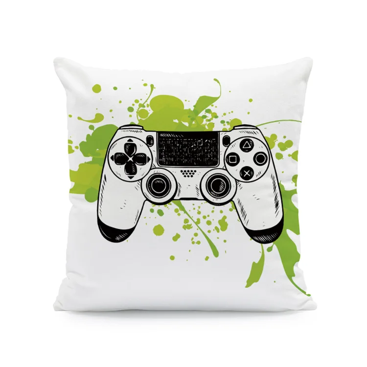 Game Controller Pillowcase Colorful Game Decorations Pillows Case for Bedroom Bed Sofa Boy Girl Kid Gift Throw Pillow Cover