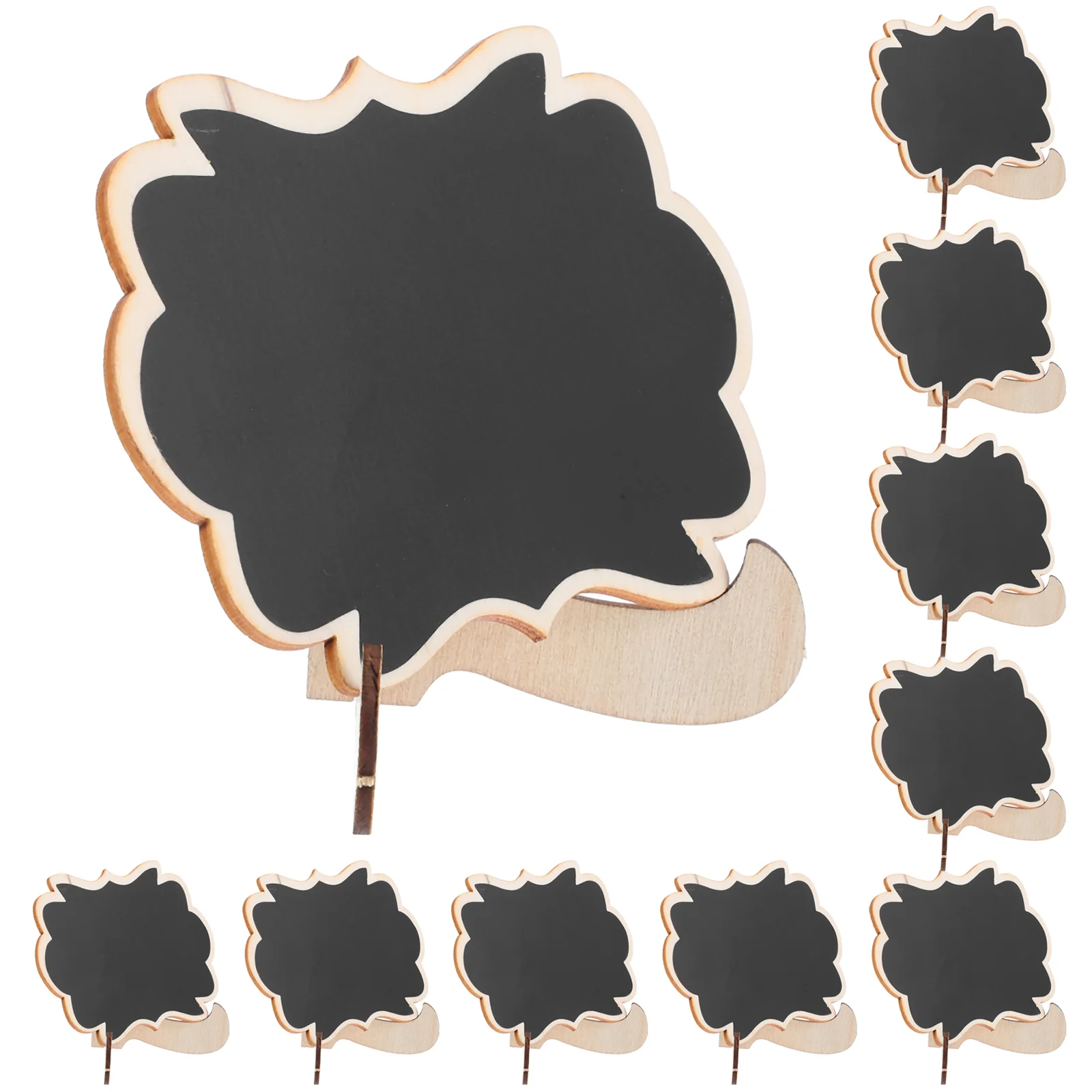 

10 Pcs Small Wooden Blackboard Home Decor Chalk Signs for Food Table Label Buffet Labels