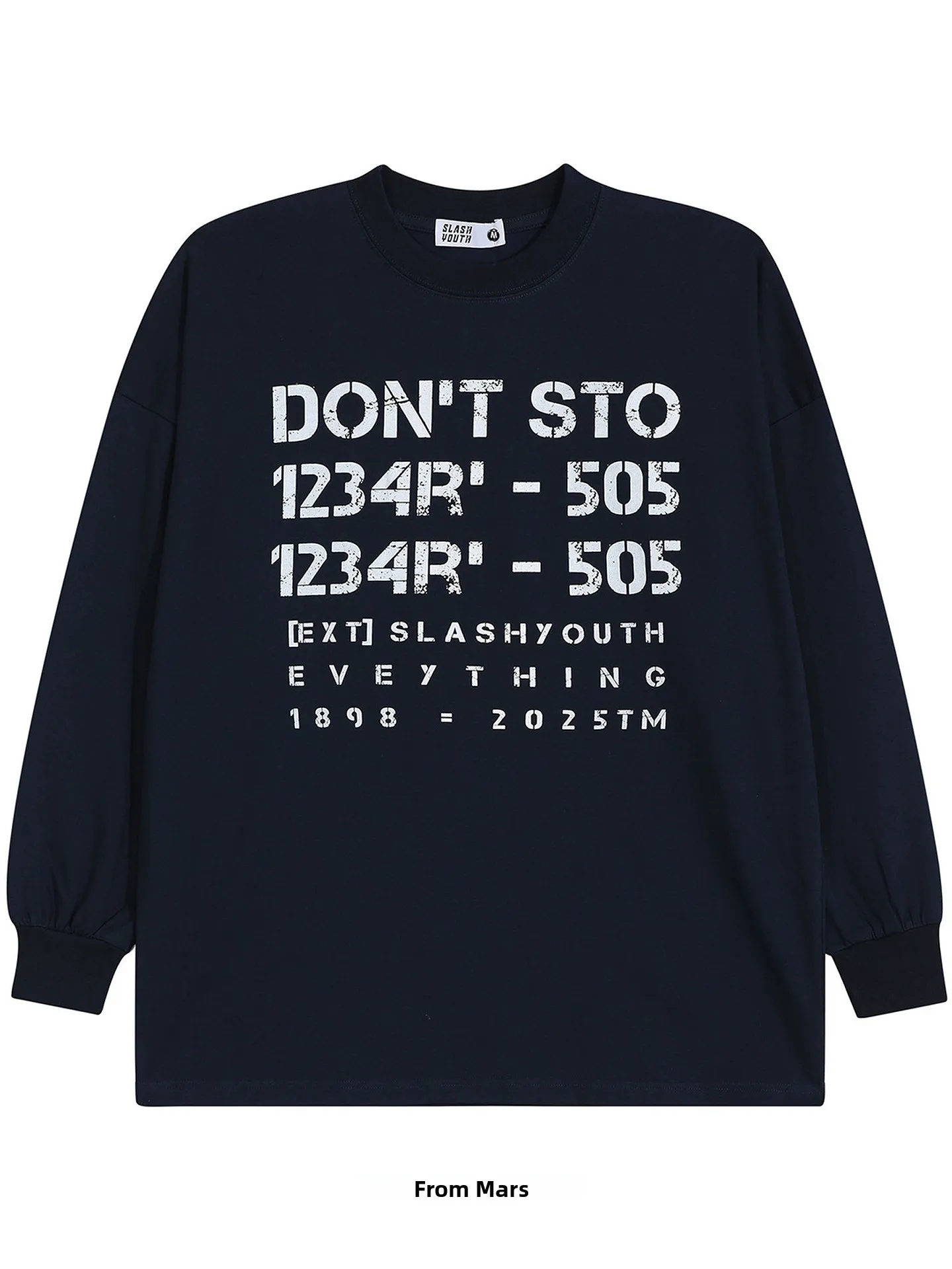 

Мужская этническая одежда Happy Everything: футболка с длинным рукавом и круглым воротом, традиционный стиль, новинка осени 2025 года