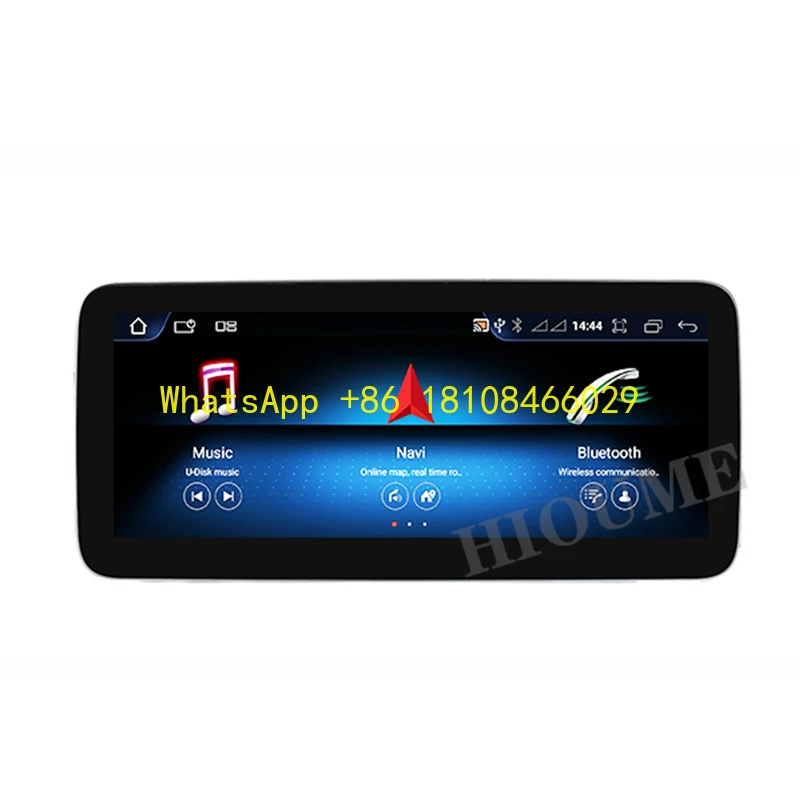 

12,5 "Android 11 Snapdragon 6 + 128G автомобильный DVD-радио дисплей мультимедийный плеер GPS для Mercedes Benz a Class W176 CLA C117/X156