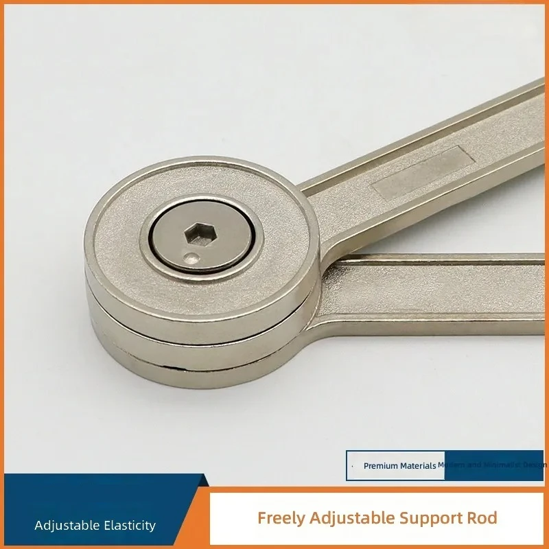 Furniture Hardware Wardrobe Cabinet Mechanical Stop Adjustable Upturn Folding Support Rod