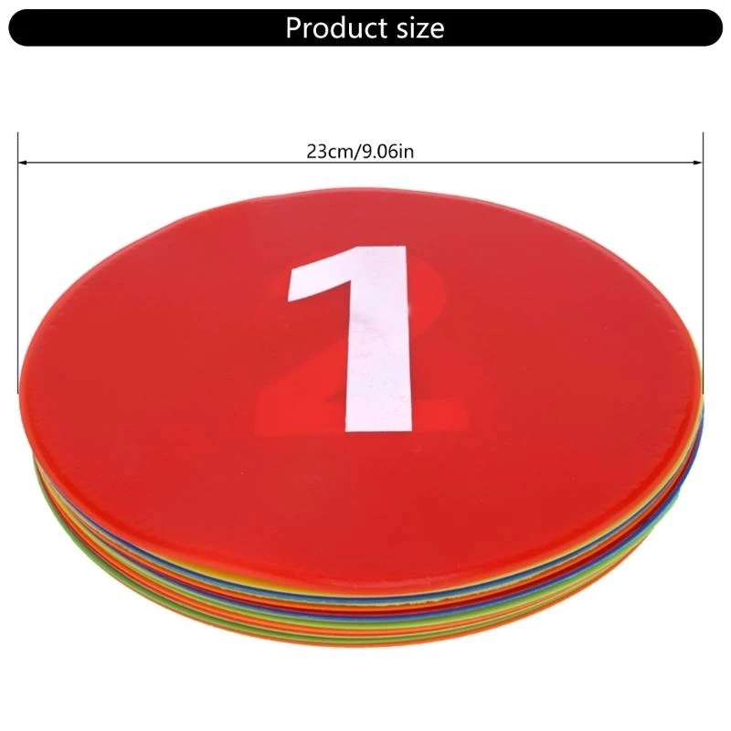 علامات قرصية لأرضيات الملاعب والأنشطة الرياضية لتدريبات كرة القدم في الأماكن المغلقة والمفتوحة