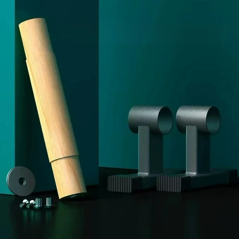 Solid Beech Wood Push Up Bars Stable Training Stand For Home Gym Fitness And Exercise