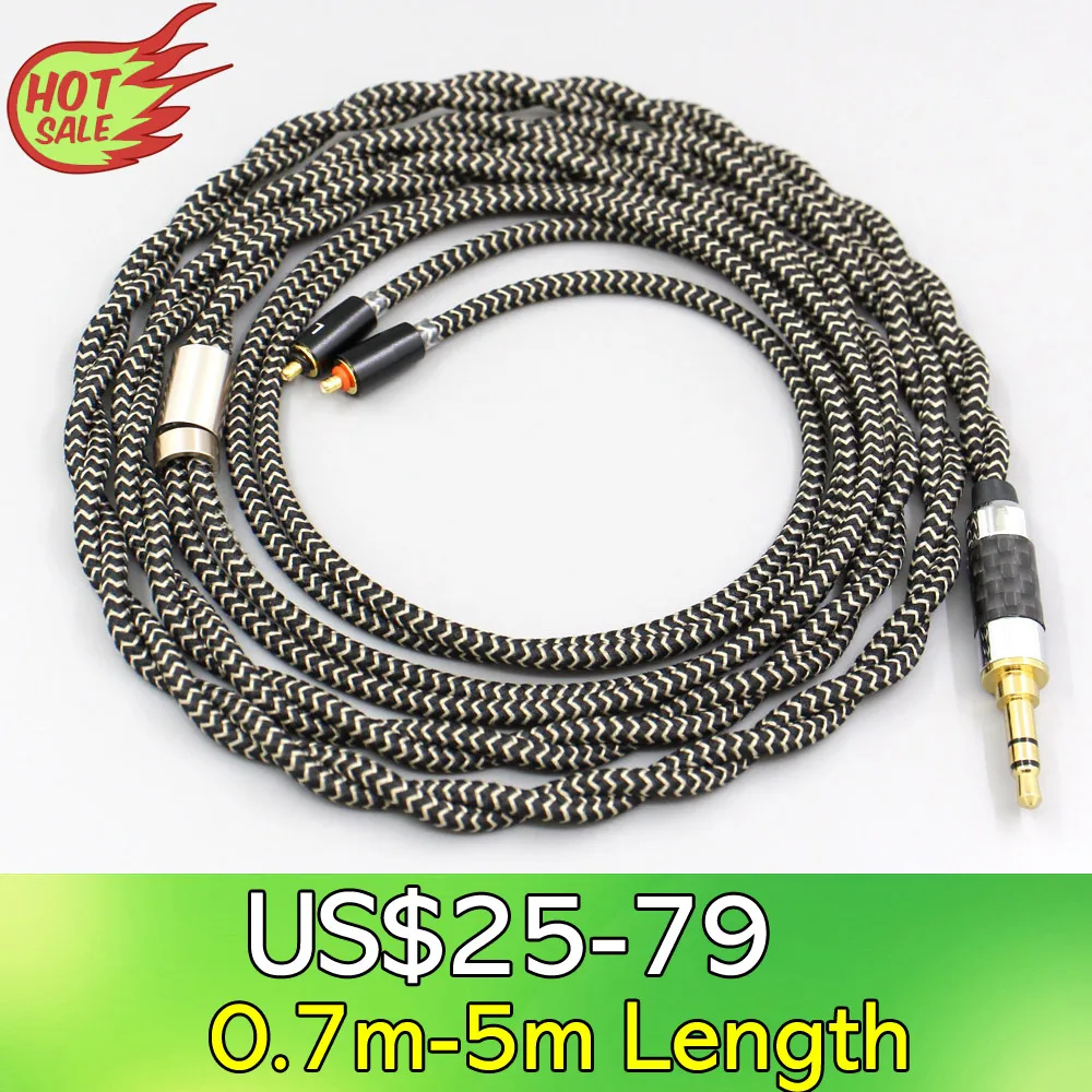 2 Core 2.8mm Litz OFC Earphone Shield Braided Sleeve Cable For UE Live UE6Pro Lighting SUPERBAX IPX LN008058