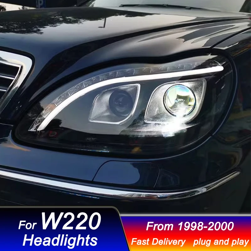 

Car Led Headlights For Mercedes Benz S CLASS W220 98-05 new style LED Head Lamp DRL Dynamic Signal Lamp Front light Assembly