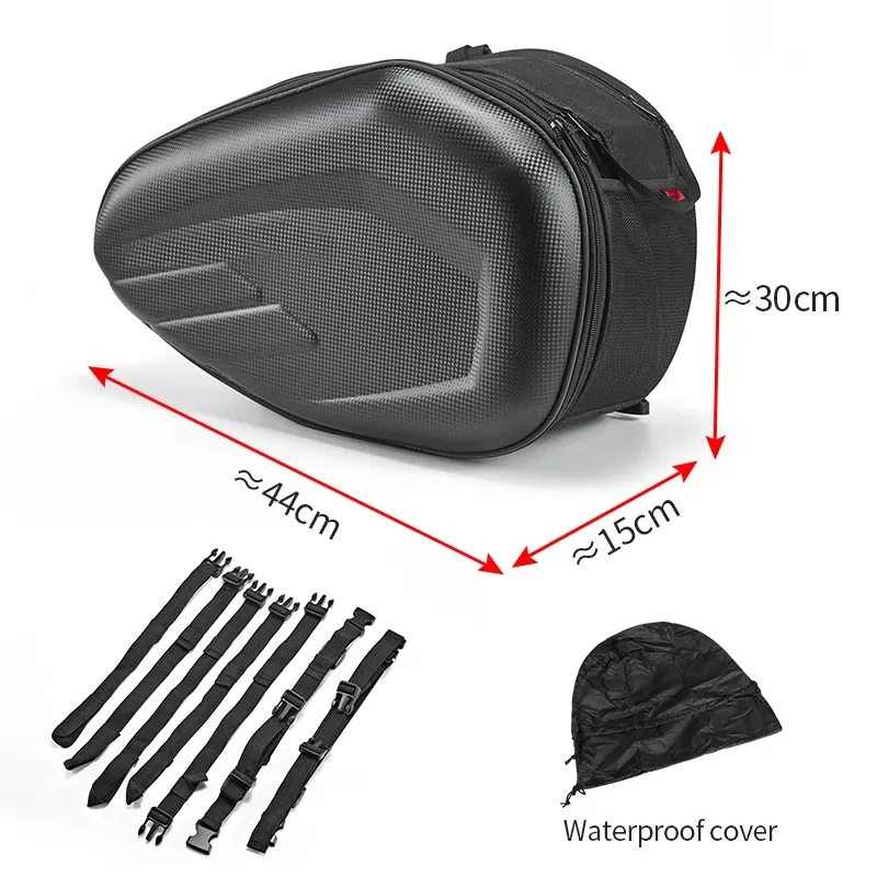 

Motorcycle Tail Saddlebag Side Saddle Bag for Cycling Universal Bag Waterproof Motorbike Motor Hard Shell Cheaper Black Durable