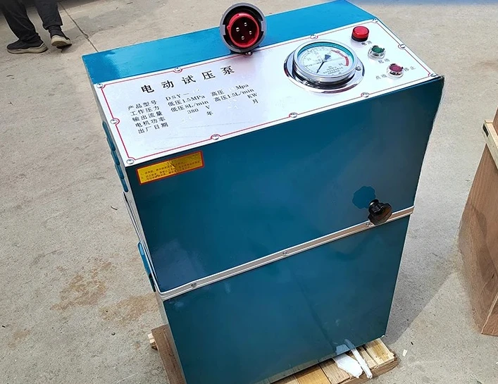 electric pressure testing pump pipeline