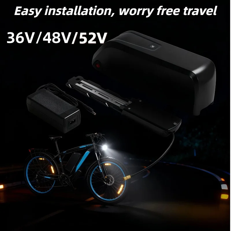 

For Hailong Scooter Battery – 4-Pins/5-Pins 36V/48V/52V 10-20Ah Compatible with Bafang BBS02/BBS03/BBSHD Motor High-Capacity