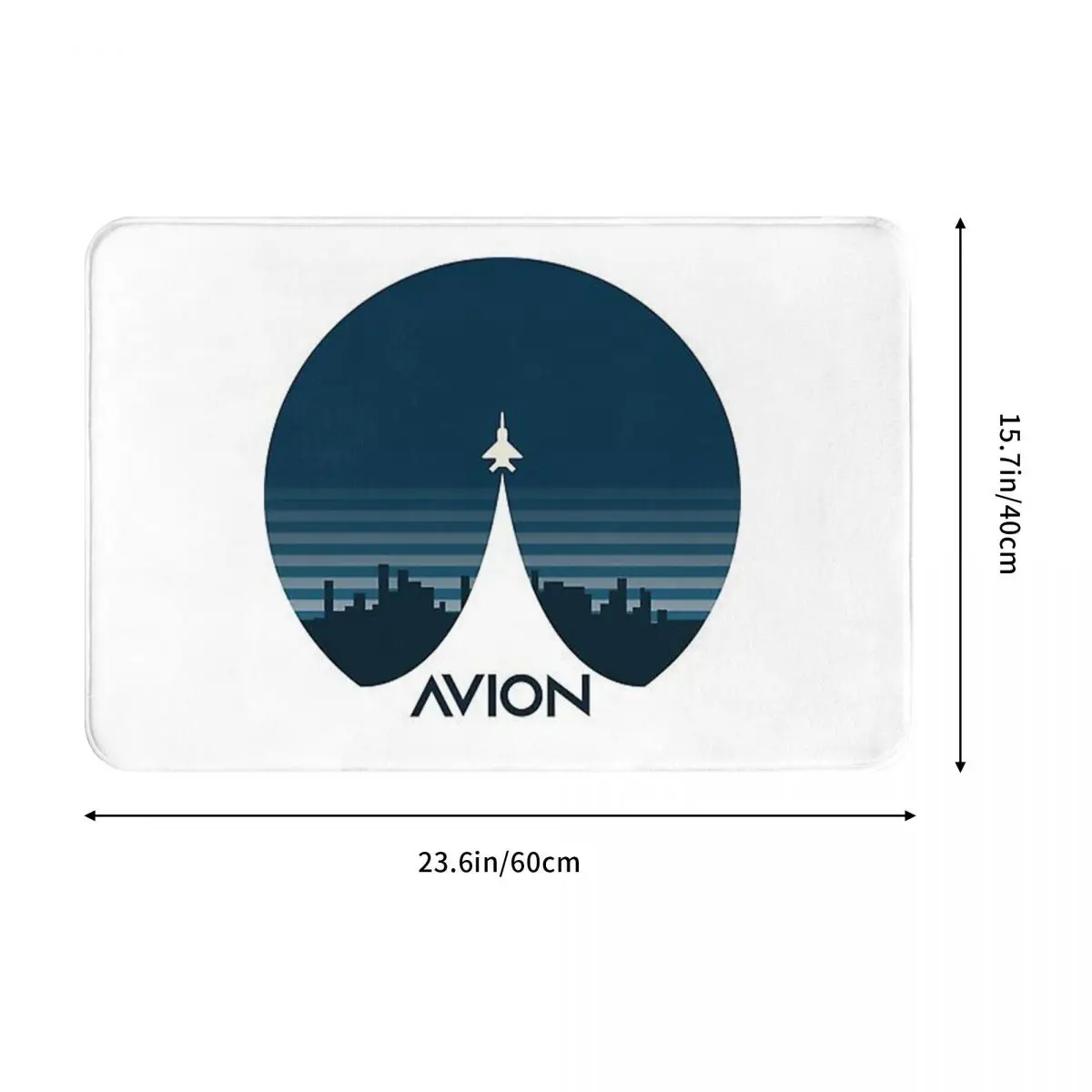Aviation Fighter Aircraft Above The City Doormat Durable Carpet Rug Kitchen Entrance Home Floor Mat for Bedroom Footpad Mats