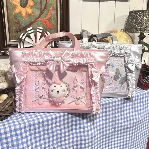 Сумка ita, сумка с бантом, сумка большого размера, вещи itabag для женщин, аксессуары y2k, сумка y2k, сумка lolita