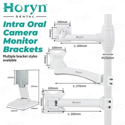 Uchwyt do monitora dentystycznego Uchwyt ramy do fotela dentystycznego Kamera endoskopowa do jamy ustnej Monitor LCD Uchwyt do monitora Narzędzie do instrumentu dentystycznego