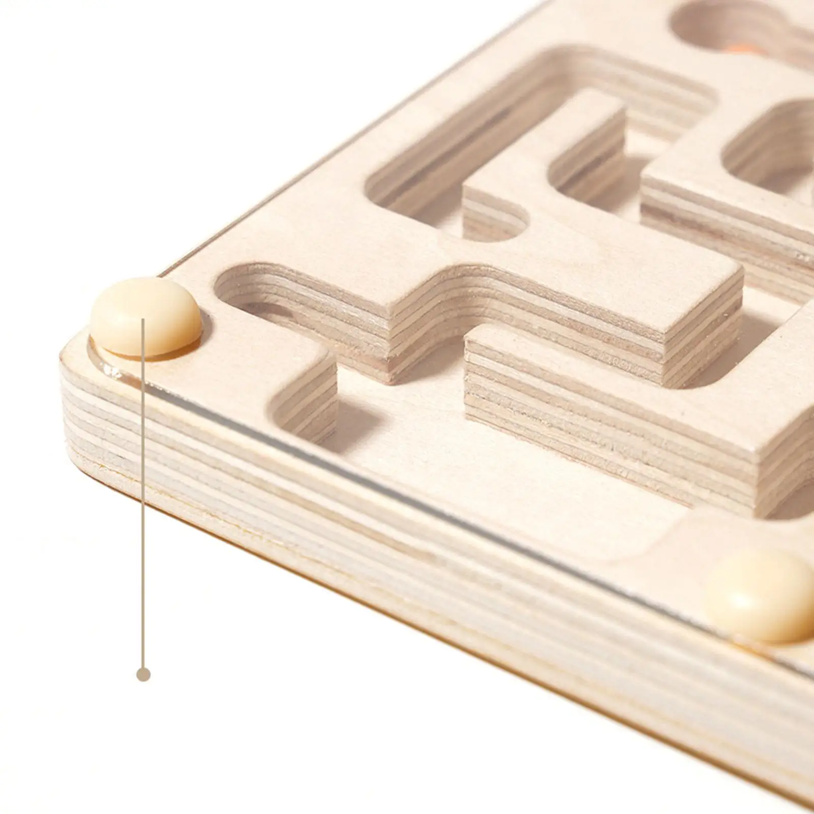 Wood Marble Maze Labyrinth Board Game Rolling Ball Maze Brain Teaser Puzzle for