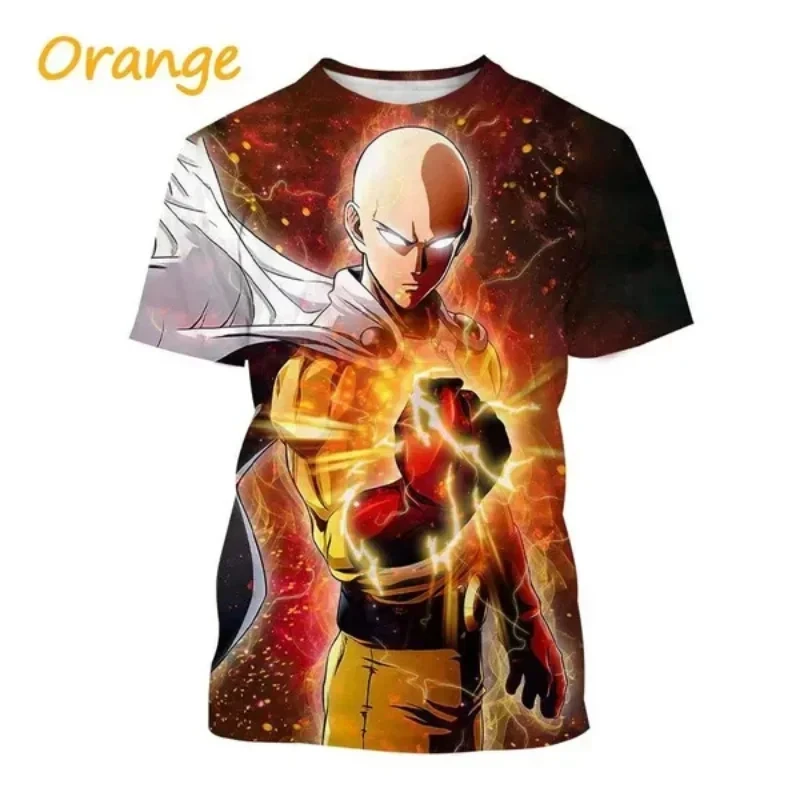 Anime One Punch Man Saitama Cosplay Clothing 3D Printed Men/Women T-shirts Summer Short sleeve Tee Kid Tops Oversized Streetwear