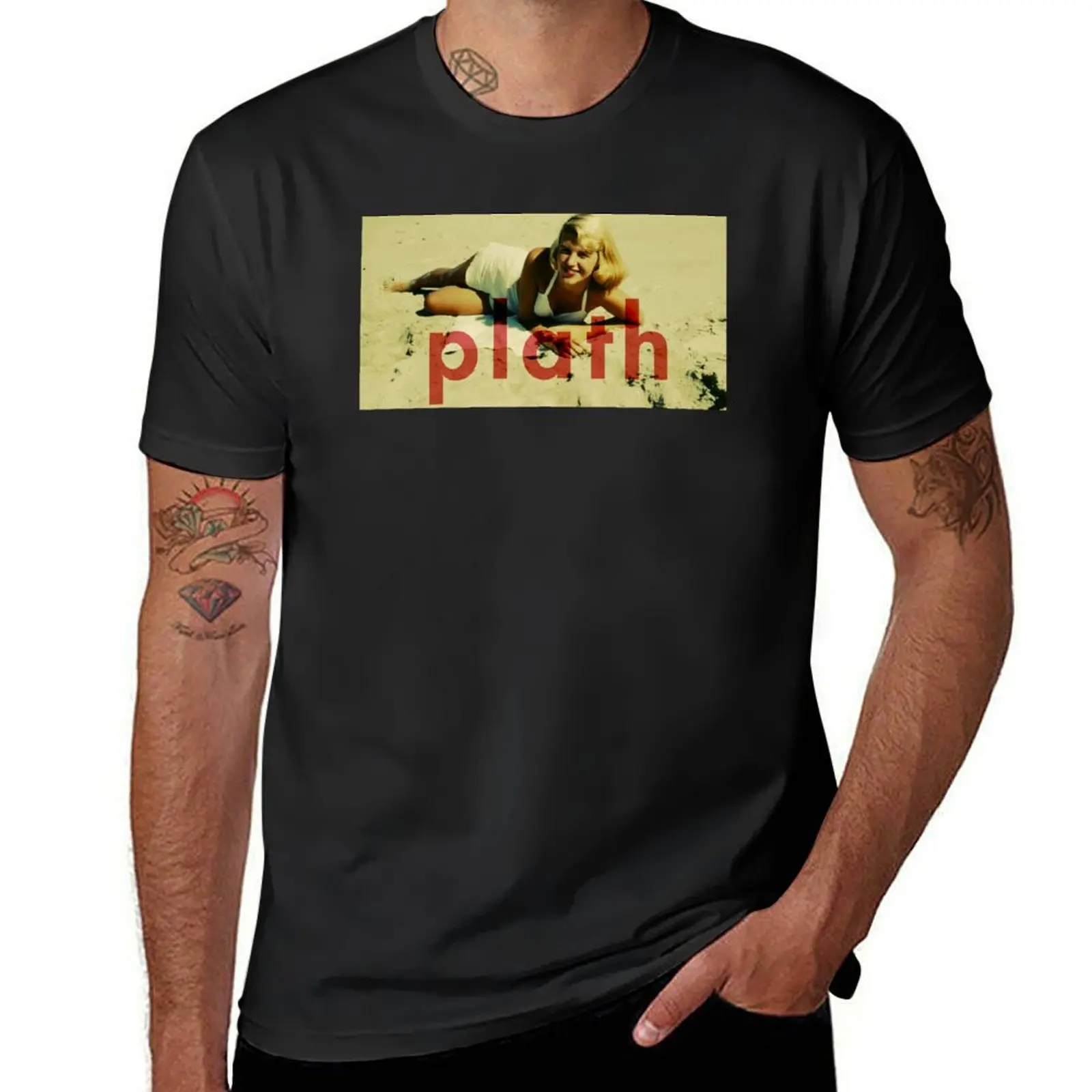 Plath T-Shirt quick-drying summer clothes plus sizes summer top mens graphic t-shirts funny