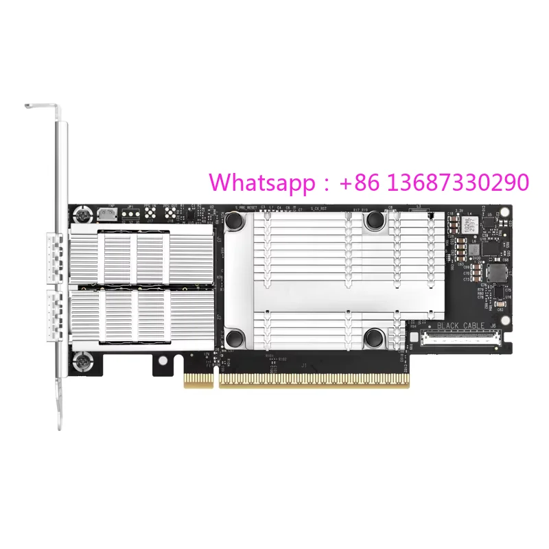 

Карта адаптера ComeLink HPC/AI 200 Гбит/с с аппаратной зашифрованной двухпортовой интеллектуальной сетевой картой ConnectX-7 MCX755106AC-HEAT