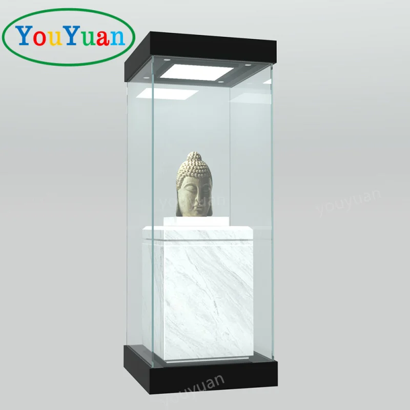 (customized)Used museum display cases display showcase display decorations museum vitrine with led light