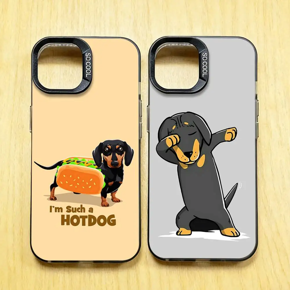 

Dachshund Sausage Dog Phone Case for iPhone 17 16 Max Mini 15 14 13 Pro Plus 12 11 X XS Air Premium Protector