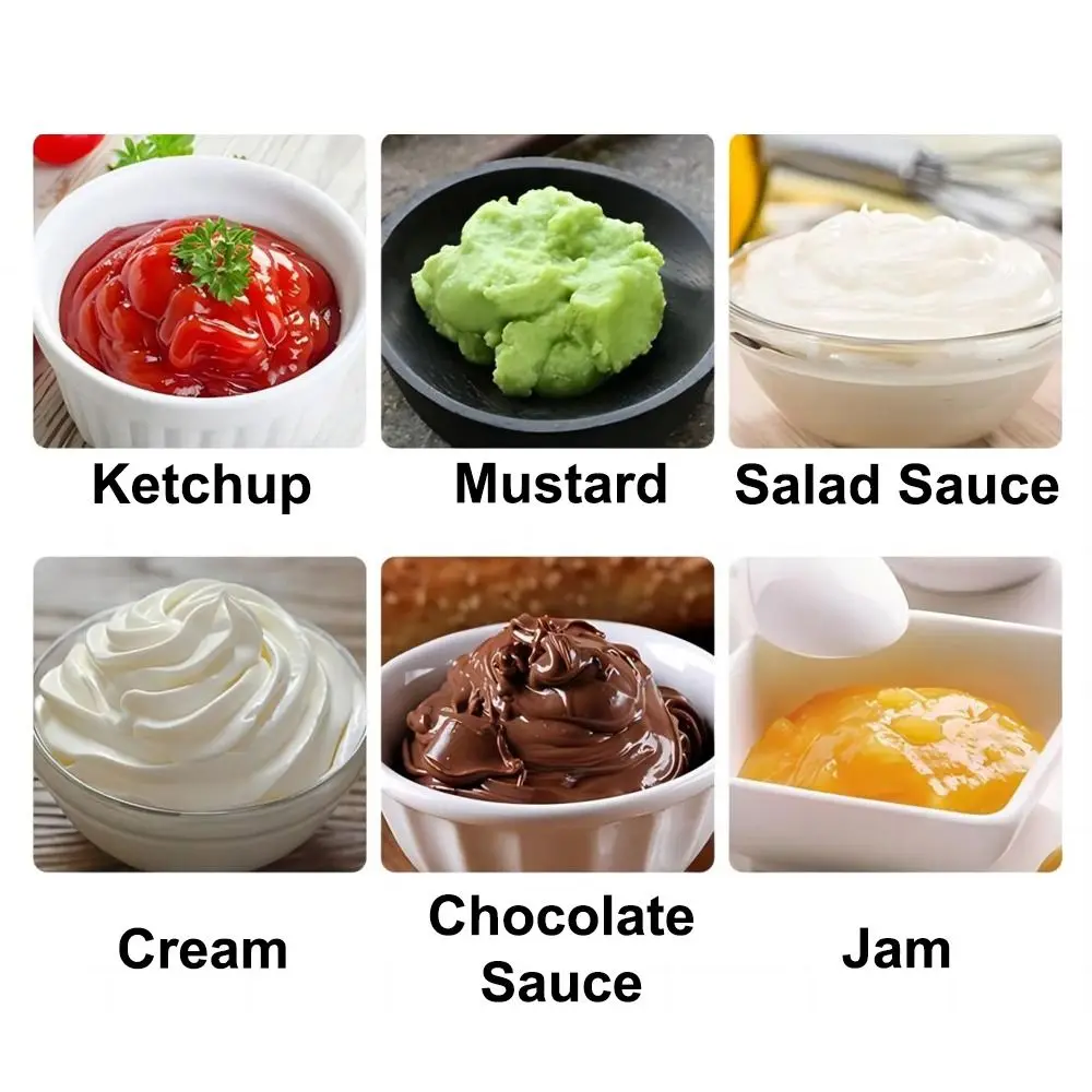 زجاجات صلصة مزدوجة الرأس ، زجاجات ضغط بلاستيكية ، سعة كبيرة ، موزع معجون الطماطم المحمول ، طباخ التنزه ، 16 أونصة 20 أونصة 24 أونصة