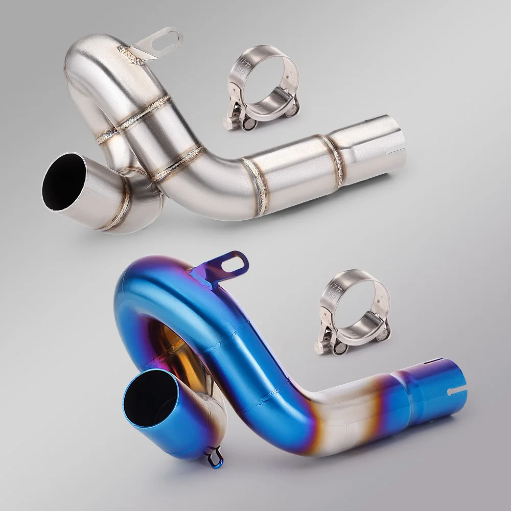 motorcycle exhaust Slip on for QJMOTOR SRK600 QJ600 J600 QJ600GS exhaust pipe Middle Section