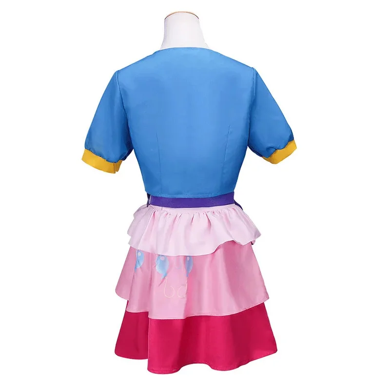 Pinkie Pie Costume Cosplay Fashion Uniform Suit Outfit Top giacche gonne accessori Outfit Halloween Party Dress for Girl