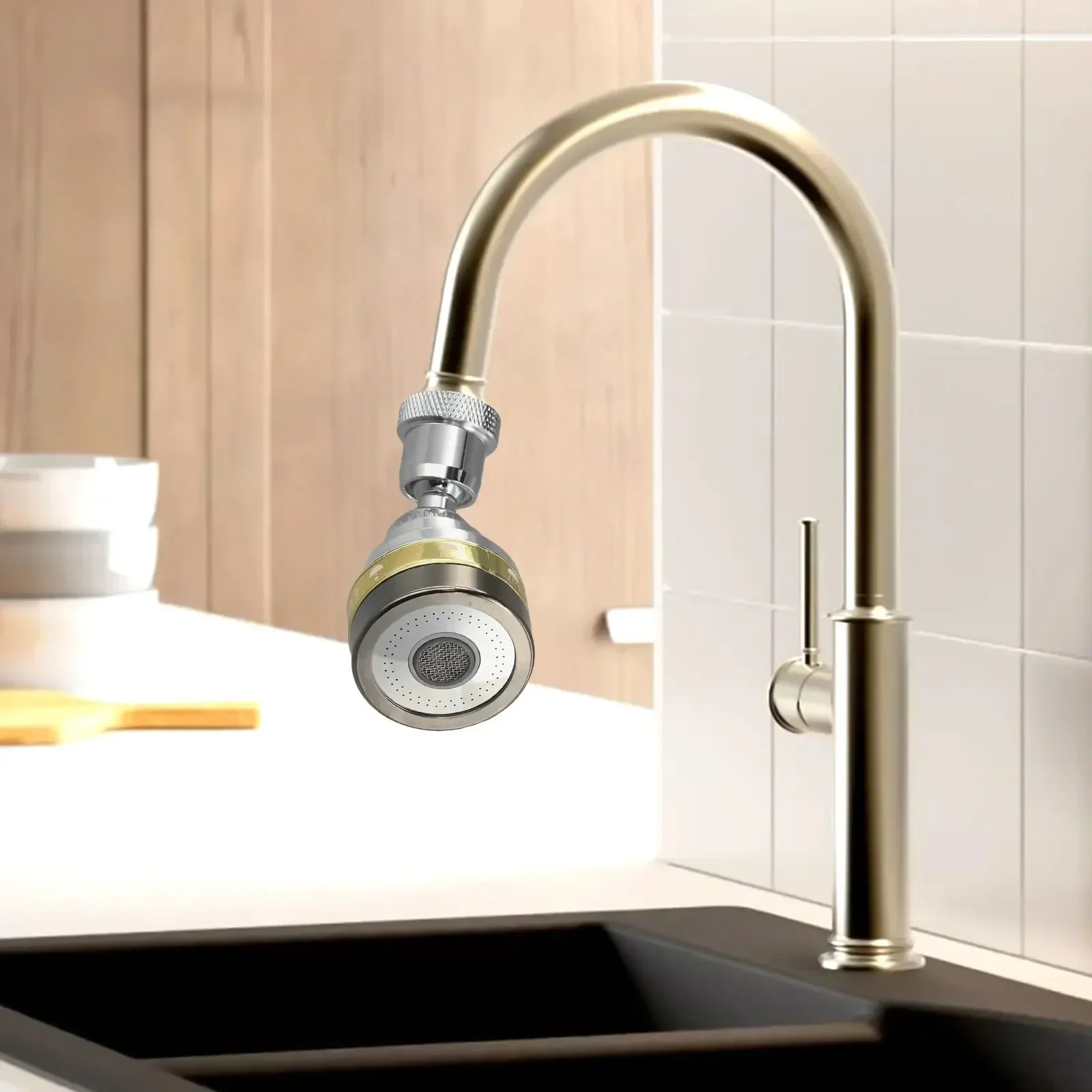 

1pcs Faucet Extender 360 Degree Rotation Head Water Saver Kitchen Sink Flexible Tap Spray Head Home Extended Spray Filter
