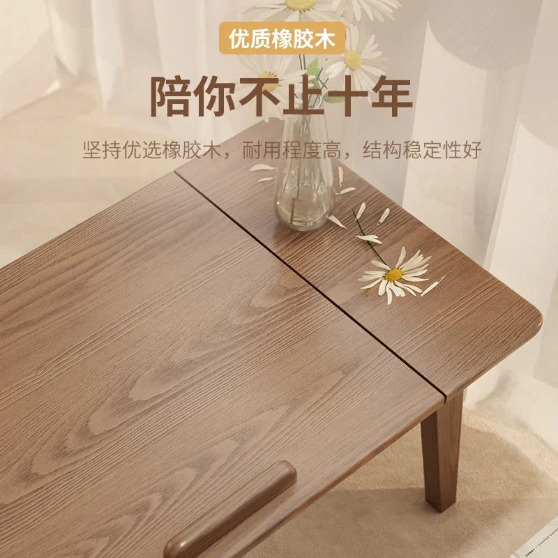 solid wood bay window  Japanese tatami tea  household coffee  kang  bed kang table folding