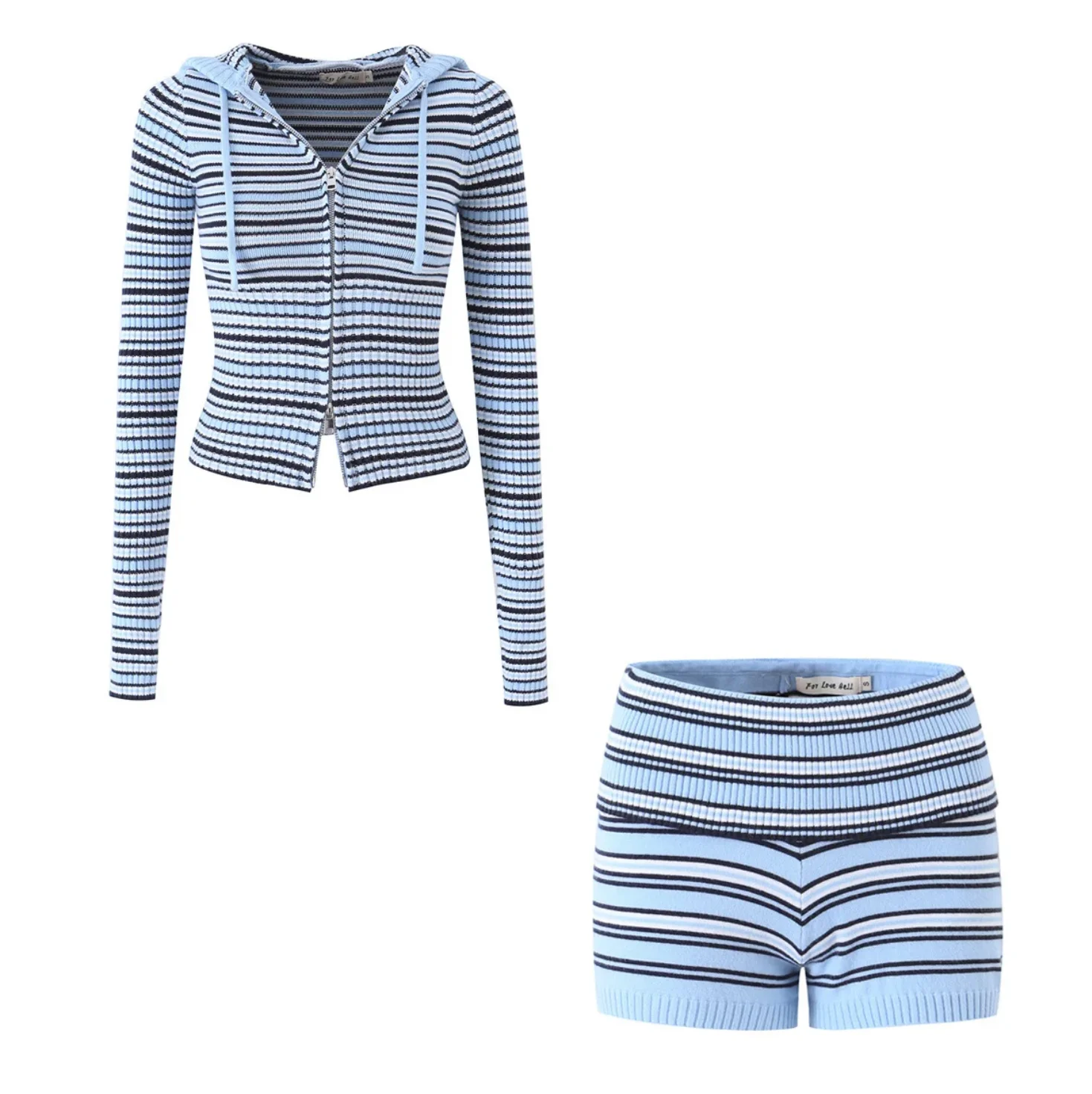 Vintage Blau Gestreifter Langa – Crop Cardigan Vintage Bewertung und Preis