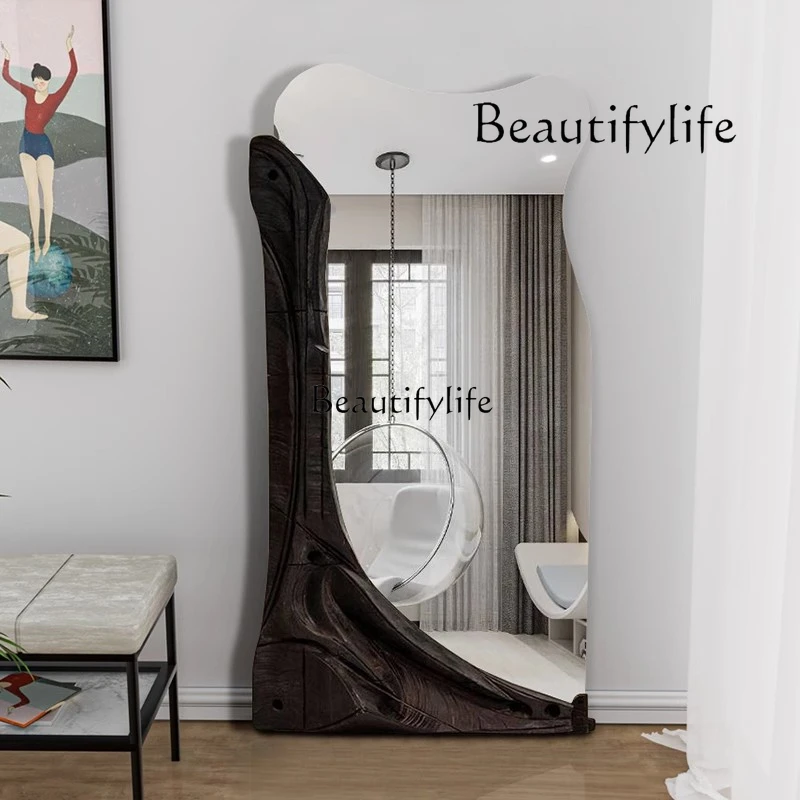 

yj15 Nordic art full-length mirror entry full body irregular creative landing designer fashion