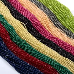 3pcs 2/3mm Natural Stone Spinel Cut Multicolor Loose Spacer Beads for Jewelry Making DIY Necklace Earring Bracelet Accessories