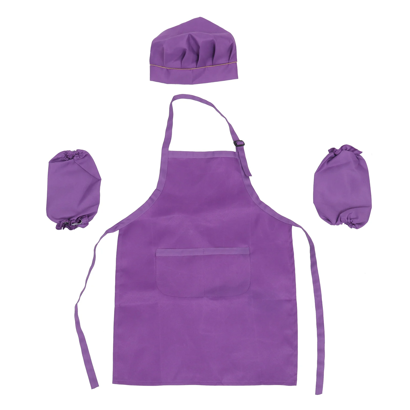 เด็ก Chef Playset หมวกผ้ากันเปื้อนเด็กทําอาหาร H Cuff ภาพวาดเสื้อผ้าเด็กชุดครัวทําความสะอาดง่ายสนุกบทบาทเล่น