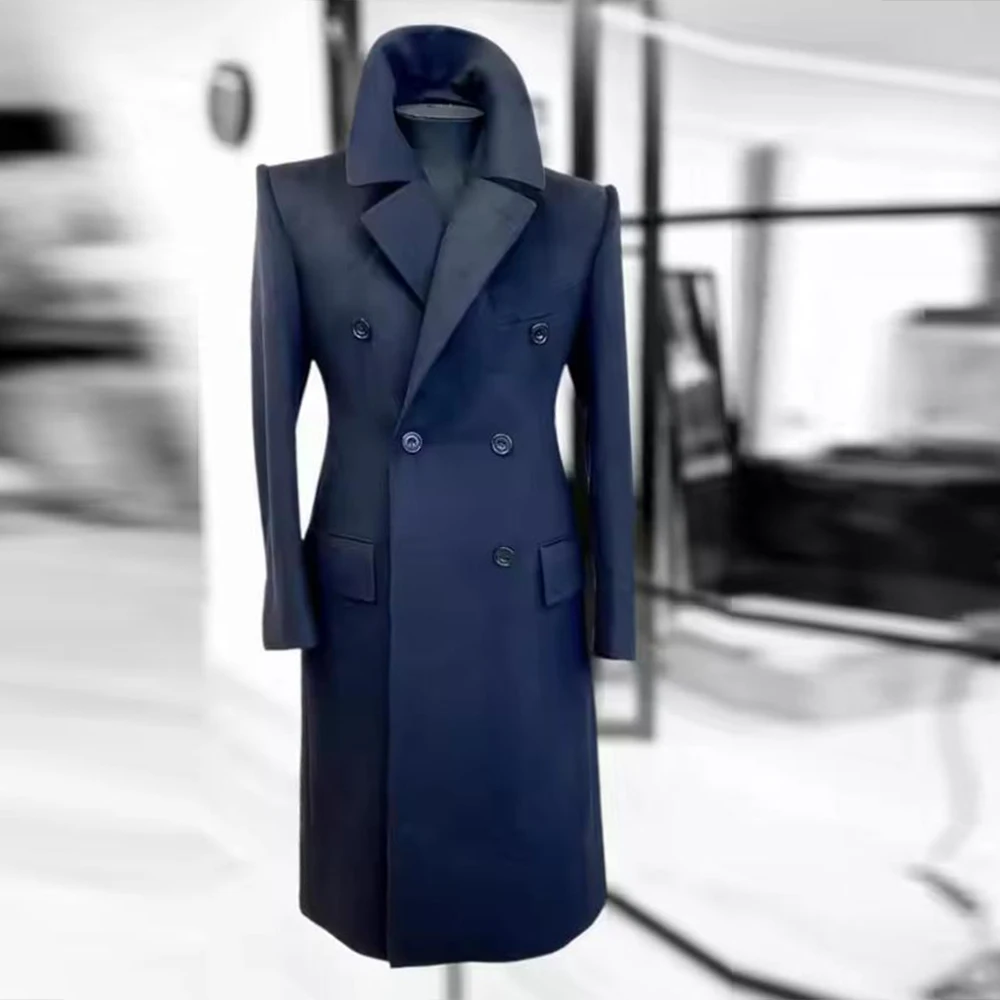 

Spring/Autumn Men Smoking Blazer Outfits Peaked Lapel Man Suit Jackets Groom Wedding Tuxedos Veste Costume Homme Overcoat Retro