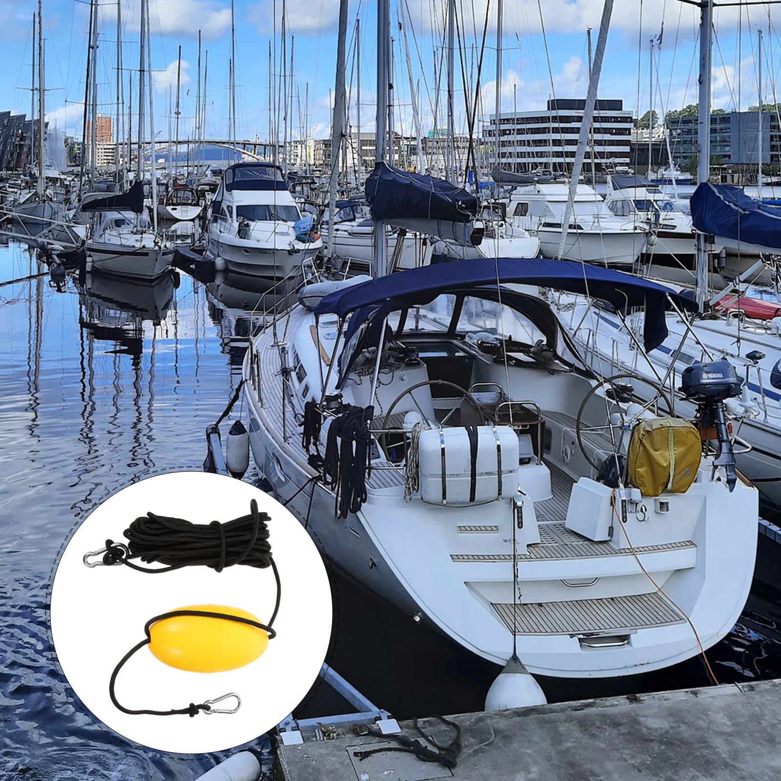 

Kayak Buoy Ball Portable Bright Color Elastic Rope Floating Ball for Fishing Boating Diving Outdoor Multipurpose Kayak Float