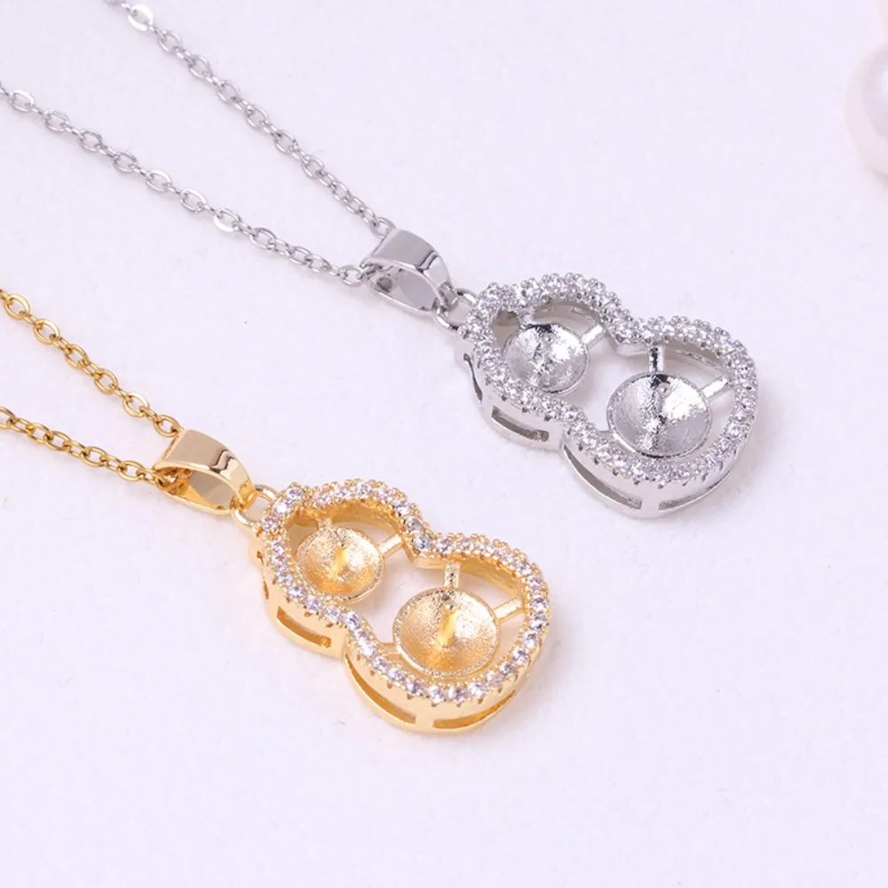

5pcs Pendant Clasp Bail Connector Copper Plated 18K Gold Pendant Settings Jewelry Findings Parts Fittings Connection Accessories